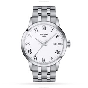 Tissot T-Classic 42mm Stainless Steel Quartz Watch - White Dial