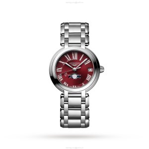 Longines Prima Luna L81154926 | Red Dial | Quartz | Stainless Steel