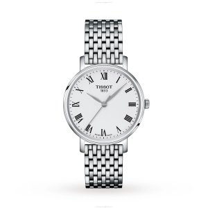 Tissot T-Classic 34mm White Dial Quartz Watch - Stainless Steel
