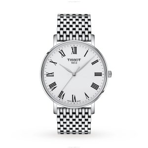 Tissot T-Classic 40mm White Dial Quartz Watch - Stainless Steel
