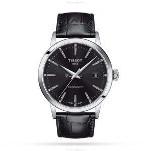 Tissot T-Classic Automatic Watch - 42mm Stainless Steel & Black Leather
