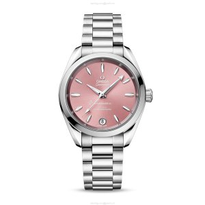 Omega Seamaster Aqua Terra 34mm | Automatic Rose Dial | Stainless Steel