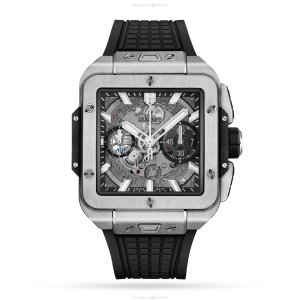 Hublot Square Bang 821.NX.0170.RX - 42mm Titanium Automatic Skeleton Watch