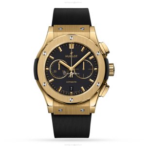 Hublot Classic Fusion 18ct Yellow Gold Automatic Watch - 42mm Black Dial