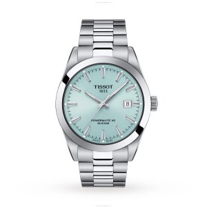Tissot Gentleman Automatic Watch - Blue Dial 40mm Stainless Steel