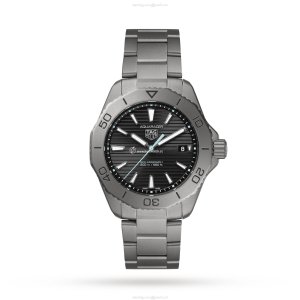 TAG Heuer Aquaracer Solar Powered Titanium Watch - 40mm Black Dial