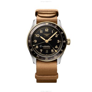 Longines Spirit L38125539 | 42mm Automatic Grey Dial | Yellow Gold Plated