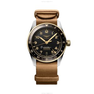 Longines Spirit L38025539 | 39mm Automatic Grey Dial | Yellow Gold Plated