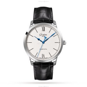 Glashutte Original Senator Automatic Watch - 40mm Stainless Steel White Dial