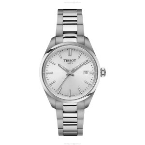 Tissot PR 100 Silver Dial Quartz Watch - 34mm Stainless Steel for Women
