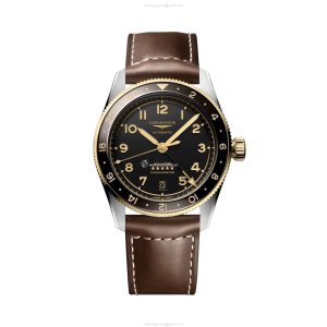 Longines Spirit L38025532 | 39mm Automatic Grey Dial | Yellow Gold Plated