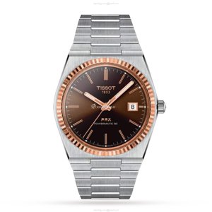 Tissot T-Gold PRX Automatic Watch - 40mm Brown Dial - Stainless Steel