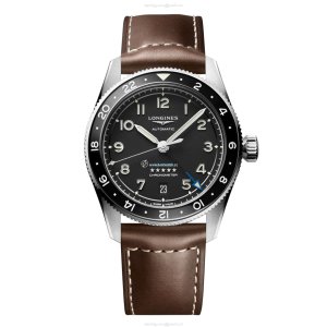 Longines Spirit L38024532 | 39mm Automatic Watch - Black Dial & Ceramic Bezel