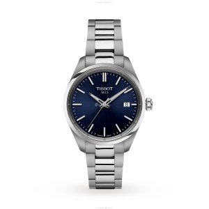 Tissot PR 100 Blue Dial 34mm Stainless Steel Quartz Watch for Women