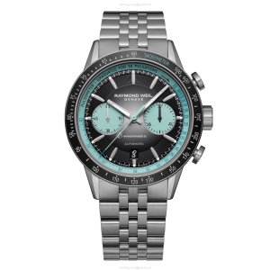 Raymond Weil Freelancer 7780-TI-20425 | Titanium Automatic Watch | 43.5mm Black Dial