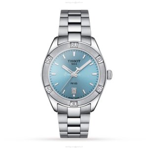 Tissot T-Classic PR 100 Lady Sport | 36mm Blue Dial | Stainless Steel Quartz Watch