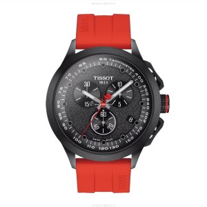 Tissot T-Sport Quartz Watch - 45mm Black Dial - Stainless Steel & Rubber