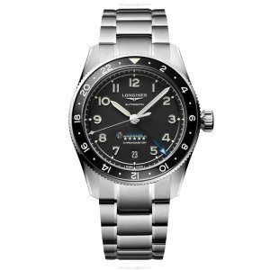Longines Spirit L38024536 Automatic | 39mm Black Dial | Stainless Steel & Ceramic