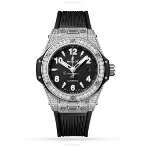 Hublot Big Bang 33mm Automatic - Black Dial Stainless Steel & Rubber Strap