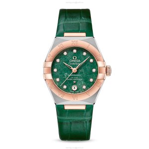 Omega Constellation 29mm Green Dial | Automatic | Stainless Steel & Rose Gold
