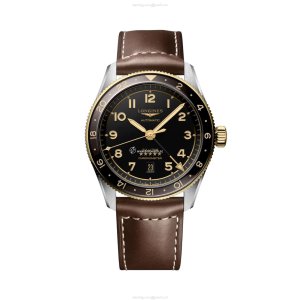 Longines Spirit L38125532 Automatic Grey Dial - 42mm Yellow Gold Plated