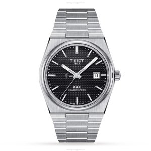 Tissot PRX Automatic Black Dial 40mm Stainless Steel Watch | T1374071105100