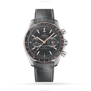 Omega Speedmaster Grey Automatic Watch - 44.5mm Steel & Rose Gold