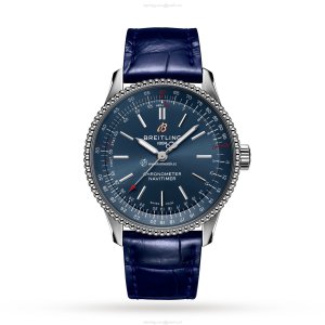 Breitling Navitimer 35mm Blue Dial Automatic Watch - Stainless Steel