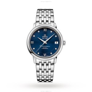 Omega De Ville Prestige | 32.7mm Stainless Steel | Automatic Blue Dial | Diamond Markers