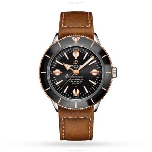 Breitling Superocean Heritage 57 42mm Automatic - Black Dial - Steel & Rose Gold