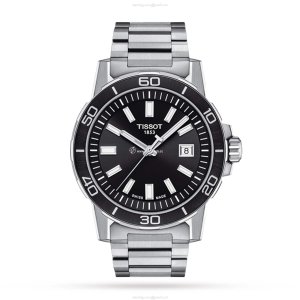 Tissot Supersport Chronograph - 44mm Stainless Steel Black Dial Quartz Watch