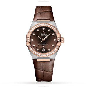 Omega Constellation 36mm Automatic Brown Dial - Stainless Steel Diamond Watch