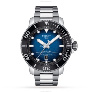 Tissot Seastar 2000 Automatic Blue Dial - 46mm Stainless Steel Diver Watch