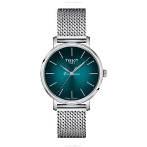 Tissot T-Classic Green Dial Watch | 34mm Stainless Steel | Quartz