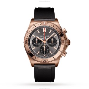 Breitling Chronomat RB0134101B1S1 | 18ct Rose Gold Automatic Grey Dial