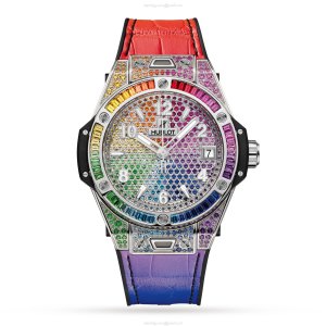 Hublot Big Bang 465.SX.9910.LR.0999 | 39mm Stainless Steel Automatic Rainbow