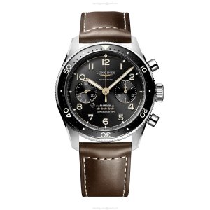 Longines Spirit L38214532 Automatic Watch - 42mm Stainless Steel - Black Dial