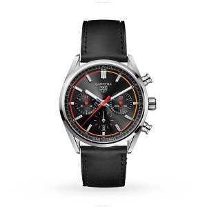 TAG Heuer Carrera CBN201C.FC6542 - 42mm Automatic Black Dial - Leather Strap