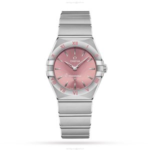 Omega Constellation Pink Dial 28mm Stainless Steel Quartz Watch | Replica
