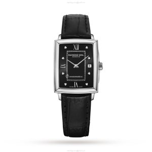 Raymond Weil Toccata Ladies Watch | 34mm Stainless Steel | Quartz Black Dial