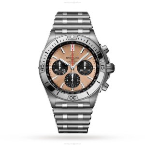 Breitling Chronomat AB0134101K1A1 | 42mm Automatic Gold Dial | Stainless Steel