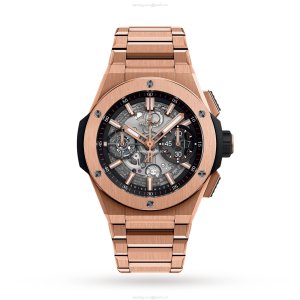 Hublot Big Bang 18ct Rose Gold Automatic Watch - 42mm Black Dial | Replica