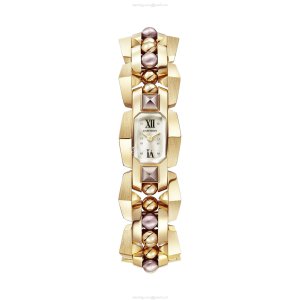 Cartier Clash Unlimited 18mm Yellow Gold Quartz Watch - Silver Dial