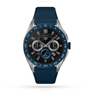 TAG Heuer Connected Smartwatch - 45mm Stainless Steel - Black Dial