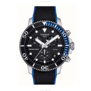 Tissot T-Sport Quartz Watch - Black Dial, 45.5mm Stainless Steel, 300M Water Resistant