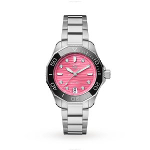 TAG Heuer Aquaracer 36mm Pink Dial Automatic Watch - Stainless Steel