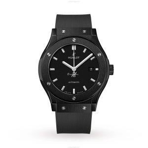 Hublot Classic Fusion 42mm Ceramic Automatic Black Watch - Replica