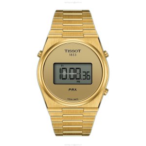 Tissot PRX T1374633302000 | 40mm Gold Dial Quartz Watch | Stainless Steel