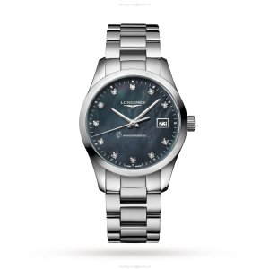 Longines Conquest L23864886 | 34mm Stainless Steel | Quartz Mother of Pearl