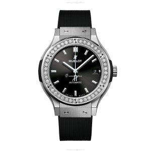 Hublot Classic Fusion Titanium Automatic Watch - 38mm Black Dial | Replica